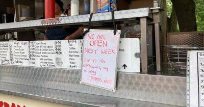 'We're open due to TUI cancelling my holiday...' burger van's comical sign after owner's summer getaway RUINED - www.manchestereveningnews.co.uk - Virginia - Turkey