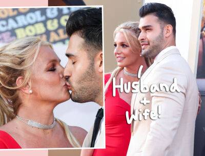 Britney Spears & Sam Asghari Are Married! ALL The Details & First Pics From Their Romantic Wedding HERE! - perezhilton.com - county Love