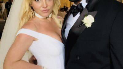Britney Spears Marries Sam Asghari in Versace Dress: Everything We Know About Her Bridal Look - www.etonline.com