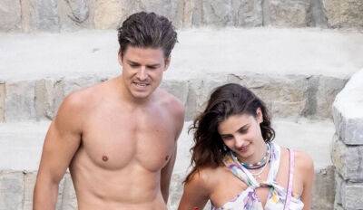 Taylor Hill Relaxes in Italy with Shirtless Fiance Daniel Fryer - www.justjared.com - Italy - Taylor