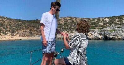 Hollyoaks star Andy Moss engaged to boyfriend after romantic yacht proposal - www.ok.co.uk