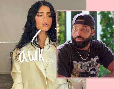 Kylie Jenner & Tristan Thompson Ran Into Each Other At A Party! Deets On Their Awkward AF Interaction! - perezhilton.com - Hollywood - county Love
