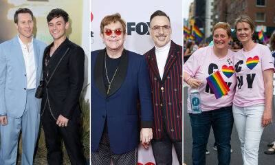 Meet the LGBTQ mums and dads and their adorable children: Elton John, Tom Daley, Cynthia Nixon and more - hellomagazine.com