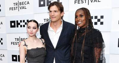 Ashton Kutcher Joins Co-Stars Dove Cameron & Issa Rae at 'Vengeance' Premeire at Tribeca Film Festival 2022 - www.justjared.com - New York - Texas