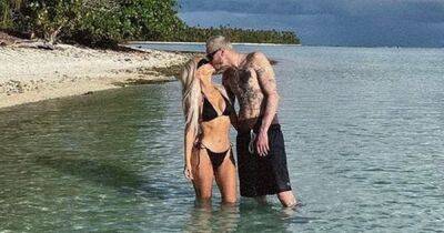 Kim Kardashian wows in bikini and kisses Pete Davidson on secluded beach during romantic holiday - www.ok.co.uk - USA
