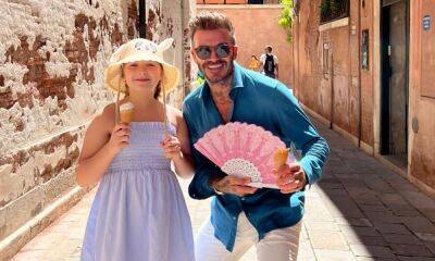 David Beckham shares incredible photo album of holiday with Harper – Victoria has the best reaction - hellomagazine.com - city Brooklyn - county Harper