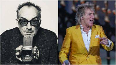 Elvis Costello and Rod Stewart Spar Online Over Rough Shows, Receding Hairlines and Royalty - variety.com - Scotland - city Brighton