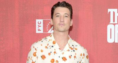 Miles Teller Wears Floral-Print Shirt to 'The Offer' FYC Event - www.justjared.com - New York
