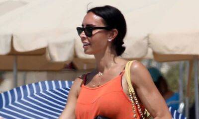 Christine Lampard stuns in orange summer dress during Spanish holiday with children and husband Frank - hellomagazine.com - Spain