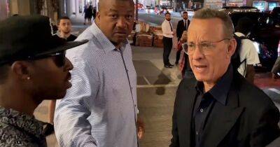 Tom Hanks rages at fan who almost knocks his wife Rita Wilson over - www.ok.co.uk - Britain - New York - city Midtown