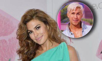Eva Mendes had the best reaction to the photo of Ryan Gosling as Ken - us.hola.com