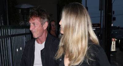 Sean Penn & Ex-Wife Leila George Grab Dinner Together in Santa Monica - www.justjared.com - Australia - Italy - Santa Monica