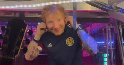 Ed Sheeran dons Scotland top on stage at Hampden as fans label show 'loudest gig ever' - www.dailyrecord.co.uk - Scotland - county Hampden