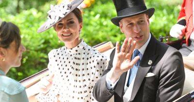Kate Middleton channels Princess Diana in polka dot dress at Royal Ascot with William - www.ok.co.uk