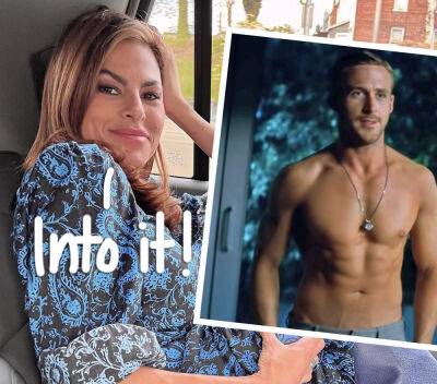 Eva Mendes Drools Over Baby Daddy Ryan Gosling As Ken In THAT Jacked Photo From Barbie! - perezhilton.com
