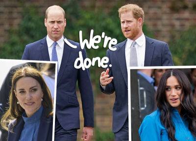 Prince William's Friends Don't Think There's ANY Hope For His Relationship With Prince Harry -- Here's Why! - perezhilton.com
