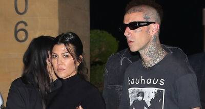 Newlyweds Kourtney Kardashian & Travis Barker Grab Dinner at Nobu - www.justjared.com - California - Italy - Malibu