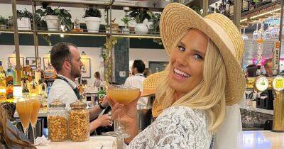 Danielle Armstrong sips 8am cocktail before jetting off for hen do with Ferne McCann - www.ok.co.uk