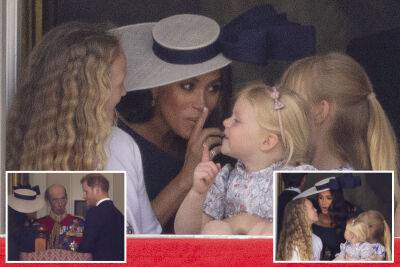 Meghan Markle and Prince Harry shush young royals at Queen’s Jubilee - nypost.com - Britain - county Charles - county Prince Edward - county Phillips - city Savannah, county Phillips