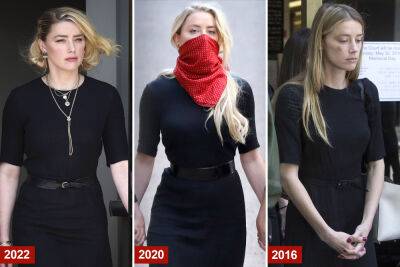 Amber Heard’s ‘funeral dress’ roasted on social media after ‘important’ post - nypost.com - Britain - USA - Virginia