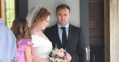 ITV Coronation Street's Tyrone Dobbs looks glum as Fiz prepares to marry Phill - www.manchestereveningnews.co.uk - county Cheshire