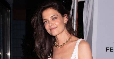 Katie Holmes Wore a $5,705 Crochet Skirt — Save 99% With This Similar Pick - www.usmagazine.com