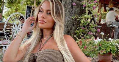 Pregnant Lottie Tomlinson shows bump in cut-out dress during 'babymoon' with Lewis Burton - www.ok.co.uk