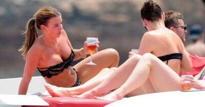 Coleen Rooney shows off impressive tan in lingerie style bikini on lavish yacht with Wayne - www.ok.co.uk - Spain - Manchester - Dubai - county Wayne