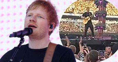 Ed Sheeran has a guitar fail live in Manchester as the 'battery dies' - www.msn.com - Manchester - county Love