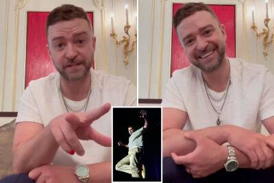 Justin Timberlake apologizes for viral Beat Ya Feet dancing: ‘It was the khakis’ - nypost.com - Washington - Washington