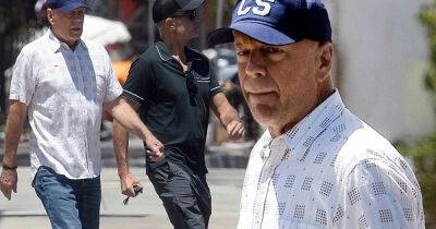 Bruce Willis keeps it casual as he goes to IHOP with a friend in LA - www.msn.com - Los Angeles