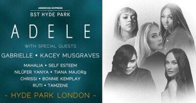 Adele announces Hyde Park special guests, including Kacey Musgraves and Gabrielle - www.msn.com - Britain - London