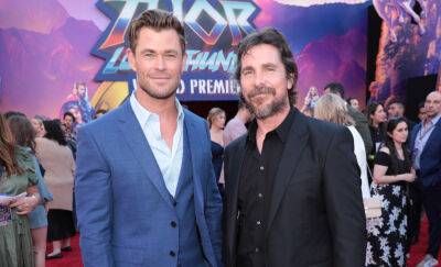 Chris Hemsworth & Christian Bale Get Support from Their Wives Elsa & Sibi at 'Thor: Love & Thunder' Premiere! - www.justjared.com - Hollywood