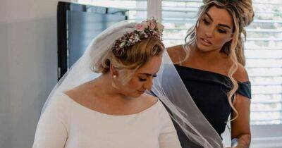 Katie Price fixes sister Sophie's veil in behind-the-scenes wedding snaps - www.ok.co.uk