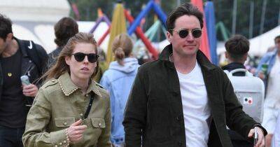Princess Beatrice looks flustered at Glastonbury after 'card is declined three times' at bar - www.ok.co.uk
