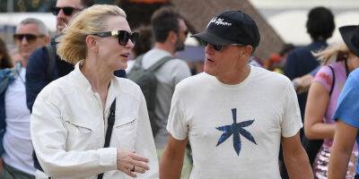 Cate Blanchett Meets Up With Woody Harrelson at Glastonbury Festival - www.justjared.com