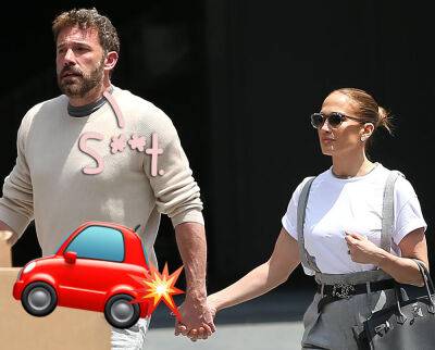 Ben Affleck's 10-Year-Old Son Takes Wheel Of Lamborghini And HITS Another Car! WHAT?! - perezhilton.com