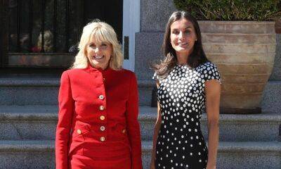First Lady Dr. Jill Biden meets with Queen Letizia in Madrid - us.hola.com - Spain - USA - Madrid