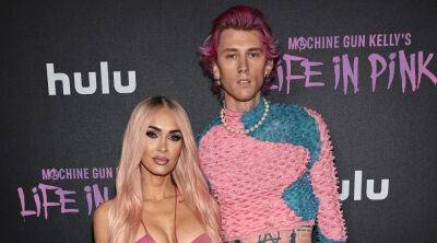 Machine Gun Kelly & Megan Fox Match in Pink at His 'Life in Pink' Premiere! - www.justjared.com - county York - county Bond