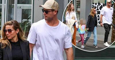 Chris Hemsworth and Elsa join brother Luke and kids for bowling - www.msn.com - Ukraine - city Sandy - city Exeter