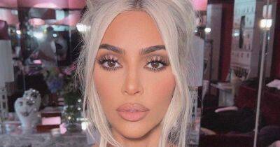 Kim Kardashian wears extra-long ‘Mother of Dragons’ icy blonde braid to her skkn launch - www.ok.co.uk
