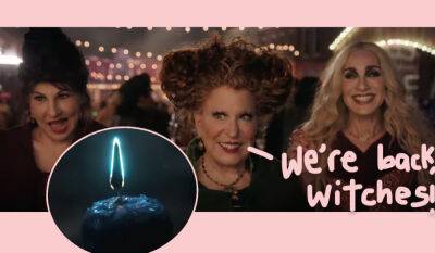 The Sanderson Sisters Are BACK!! Watch The First Teaser For Hocus Pocus 2 HERE! - perezhilton.com - city Sanderson - city Salem