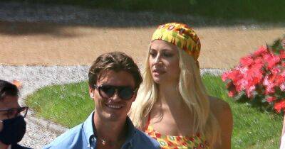 Pixie Lott beams in funky dress with Oliver Cheshire in Italy as they attend billionaire's wedding - www.ok.co.uk - Italy - county Oliver - county Cheshire