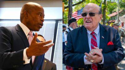 NYC Mayor Eric Adams Accuses Rudy Giuliani of Filing False Police Report Over Back Slap - thewrap.com - New York - New York