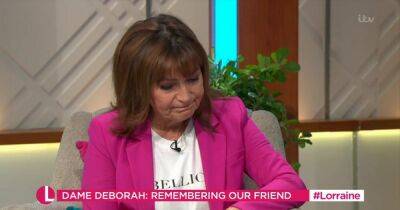 Lorraine Kelly fights back tears as she pays tribute to Dame Deborah James - www.dailyrecord.co.uk - Britain