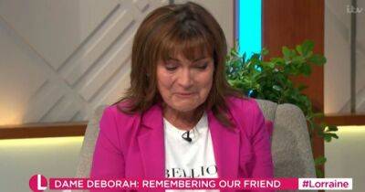 ITV's Lorraine Kelly fights back tears as she pays emotional tribute to 'incredible friend' Deborah James - www.manchestereveningnews.co.uk - Britain