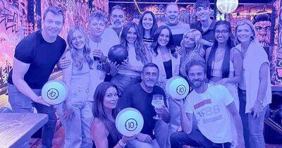 Coronation Street stars cosy up in rare night out as entire cast go bowling - www.ok.co.uk - Britain