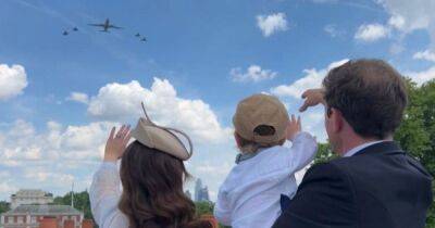 Princess Eugenie shares secret spot she watched flypast with son August and husband Jack - www.ok.co.uk