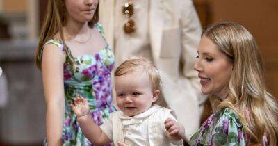 Katherine Ryan beams in snaps with son Fred and family as he's christened in Ireland - www.ok.co.uk - Ireland