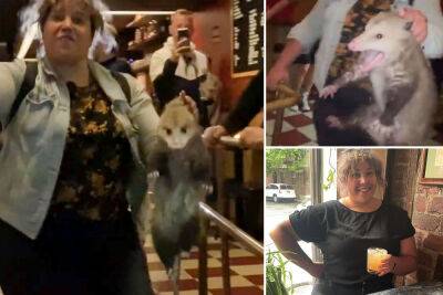 Opossum causes chaos in NYC bar — until brave Alaska woman saves day - nypost.com - New York - state Alaska